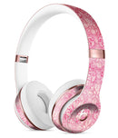 Faded Deep Pink Damask Pattern Full-Body Skin Kit for the Beats by Dre Solo 3 Wireless Headphones