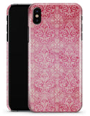 Faded Deep Pink Damask Pattern - iPhone X Clipit Case
