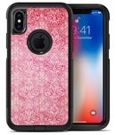 Faded Deep Pink Damask Pattern - iPhone X OtterBox Case & Skin Kits