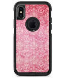 Faded Deep Pink Damask Pattern - iPhone X OtterBox Case & Skin Kits