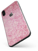 Faded Deep Pink Damask Pattern - iPhone X Skin-Kit