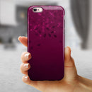 Faded Falling Leaves Of Burgundy iPhone 6/6s or 6/6s Plus 2-Piece Hybrid INK-Fuzed Case