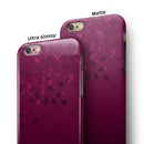 Faded Falling Leaves Of Burgundy iPhone 6/6s or 6/6s Plus 2-Piece Hybrid INK-Fuzed Case