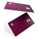 Faded Falling Leaves Of Burgundy - Premium Protective Decal Skin-Kit for the Apple Credit Card