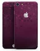 Faded Falling Leaves Of Burgundy - Skin-kit for the iPhone 8 or 8 Plus