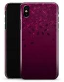 Faded Falling Leaves Of Burgundy - iPhone X Clipit Case