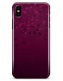 Faded Falling Leaves Of Burgundy - iPhone X Clipit Case