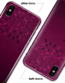 Faded Falling Leaves Of Burgundy - iPhone X Clipit Case