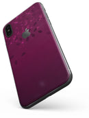 Faded Falling Leaves Of Burgundy - iPhone X Skin-Kit