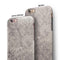 Faded Gray Cauliflower Damask Pattern iPhone 6/6s or 6/6s Plus 2-Piece Hybrid INK-Fuzed Case