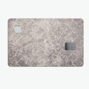 Faded Gray Cauliflower Damask Pattern - Premium Protective Decal Skin-Kit for the Apple Credit Card