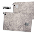 Faded Gray Cauliflower Damask Pattern - Premium Protective Decal Skin-Kit for the Apple Credit Card