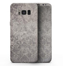 Faded Gray Cauliflower Damask Pattern - Samsung Galaxy S8 Full-Body Skin Kit