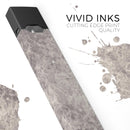 Faded Gray Cauliflower Damask Pattern - Premium Decal Protective Skin-Wrap Sticker compatible with the Juul Labs vaping device