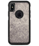 Faded Gray Cauliflower Damask Pattern - iPhone X OtterBox Case & Skin Kits