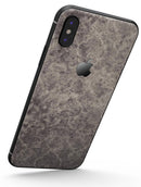 Faded Gray Cauliflower Damask Pattern - iPhone X Skin-Kit