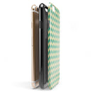 Faded Green Chevron Pattern iPhone 6/6s or 6/6s Plus 2-Piece Hybrid INK-Fuzed Case