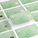 Faded Green Chevron Pattern - Premium Protective Decal Skin-Kit for the Apple Credit Card