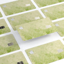 Faded Green Grunge Inflated Damask Pattern - Premium Protective Decal Skin-Kit for the Apple Credit Card