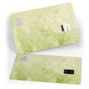 Faded Green Grunge Inflated Damask Pattern - Premium Protective Decal Skin-Kit for the Apple Credit Card
