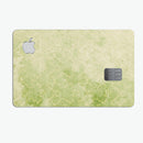 Faded Green Grunge Inflated Damask Pattern - Premium Protective Decal Skin-Kit for the Apple Credit Card