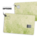 Faded Green Grunge Inflated Damask Pattern - Premium Protective Decal Skin-Kit for the Apple Credit Card