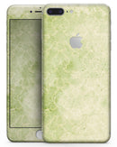 Faded Green Grunge Inflated Damask Pattern - Skin-kit for the iPhone 8 or 8 Plus