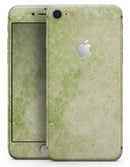 Faded Green Grunge Inflated Damask Pattern - Skin-kit for the iPhone 8 or 8 Plus