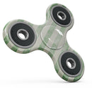Faded Green Vertical Stripes Full-Body Fidget Spinner Skin-Kit