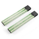 Faded Green Vertical Stripes - Premium Decal Protective Skin-Wrap Sticker compatible with the Juul Labs vaping device
