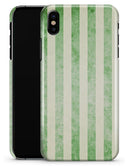 Faded Green Vertical Stripes - iPhone X Clipit Case