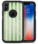 Faded Green Vertical Stripes - iPhone X OtterBox Case & Skin Kits