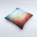 Faded Grunge Color Surface Extract ink-Fuzed Decorative Throw Pillow
