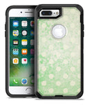 Faded Grunge Green White Polka Dot Pattern - iPhone 7 Plus/8 Plus OtterBox Case & Skin Kits