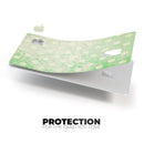 Faded Grunge Green White Polka Dot Pattern - Premium Protective Decal Skin-Kit for the Apple Credit Card