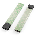 Faded Grunge Green White Polka Dot Pattern - Premium Decal Protective Skin-Wrap Sticker compatible with the Juul Labs vaping device