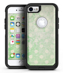 Faded Grunge Green White Polka Dot Pattern - iPhone 7 or 8 OtterBox Case & Skin Kits