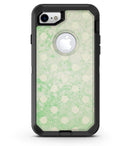 Faded Grunge Green White Polka Dot Pattern - iPhone 7 or 8 OtterBox Case & Skin Kits