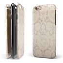 Faded Grunge Pattern of Royalty iPhone 6/6s or 6/6s Plus 2-Piece Hybrid INK-Fuzed Case