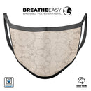 Faded Grunge Pattern of Royalty - Made in USA Mouth Cover Unisex Anti-Dust Cotton Blend Reusable & Washable Face Mask with Adjustable Sizing for Adult or Child