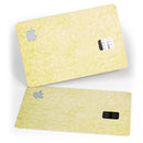 Faded Lime Damask Pattern - Premium Protective Decal Skin-Kit for the Apple Credit Card