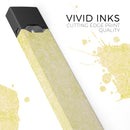 Faded Lime Damask Pattern - Premium Decal Protective Skin-Wrap Sticker compatible with the Juul Labs vaping device