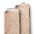 Faded Maroon Overlapping Circles iPhone 6/6s or 6/6s Plus 2-Piece Hybrid INK-Fuzed Case