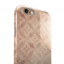 Faded Maroon Overlapping Circles iPhone 6/6s or 6/6s Plus 2-Piece Hybrid INK-Fuzed Case