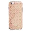 Faded Maroon Overlapping Circles iPhone 6/6s or 6/6s Plus 2-Piece Hybrid INK-Fuzed Case