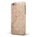 Faded Maroon Overlapping Circles iPhone 6/6s or 6/6s Plus 2-Piece Hybrid INK-Fuzed Case