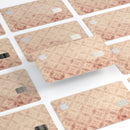 Faded Maroon Overlapping Circles - Premium Protective Decal Skin-Kit for the Apple Credit Card