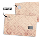 Faded Maroon Overlapping Circles - Premium Protective Decal Skin-Kit for the Apple Credit Card