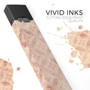 Faded Maroon Overlapping Circles - Premium Decal Protective Skin-Wrap Sticker compatible with the Juul Labs vaping device