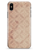 Faded Maroon Overlapping Circles - iPhone X Clipit Case